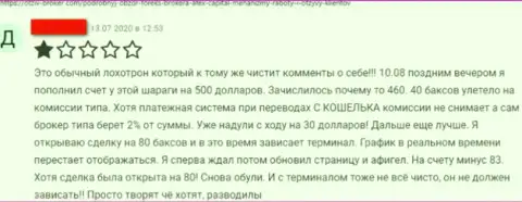 AfexCapital НАКАЛЫВАЮТ !!! Автор отзыва настаивает на том, что сотрудничать с ними весьма опасно