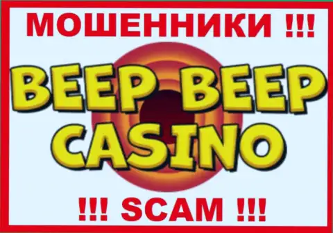 Логотип ЛОХОТРОНЩИКА Beep Beep Casino