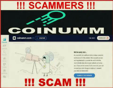 There is no information about Coinumm Com thiefs on similarweb