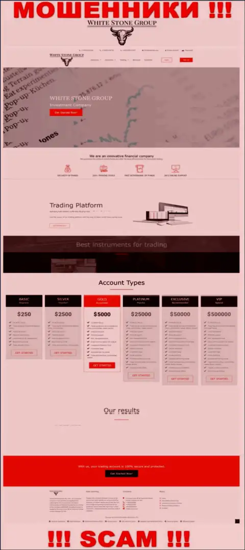 Официальный сайт мошенников ВС Групп