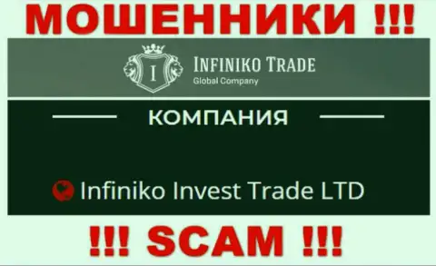 Infiniko Invest Trade LTD - это юридическое лицо internet-аферистов Infiniko Trade