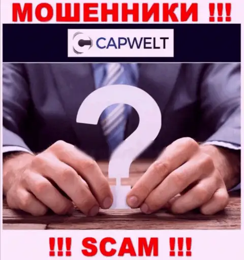 Мошенники CapWelt Com не желают, чтоб кто-то знал, кто управляет компанией