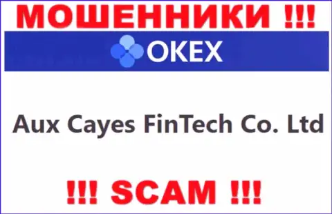 Aux Cayes FinTech Co. Ltd - это организация, управляющая мошенниками ОКекс