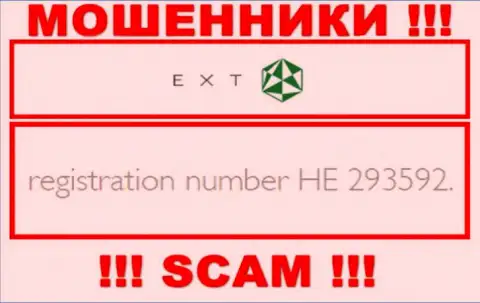 Регистрационный номер EXT - HE 293592 от потери денежных активов не спасает