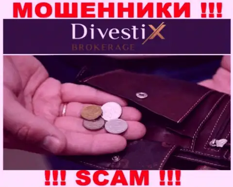 Помните, что совместная работа с дилинговой конторой Divestix достаточно рискованная, разведут и опомниться не успеете