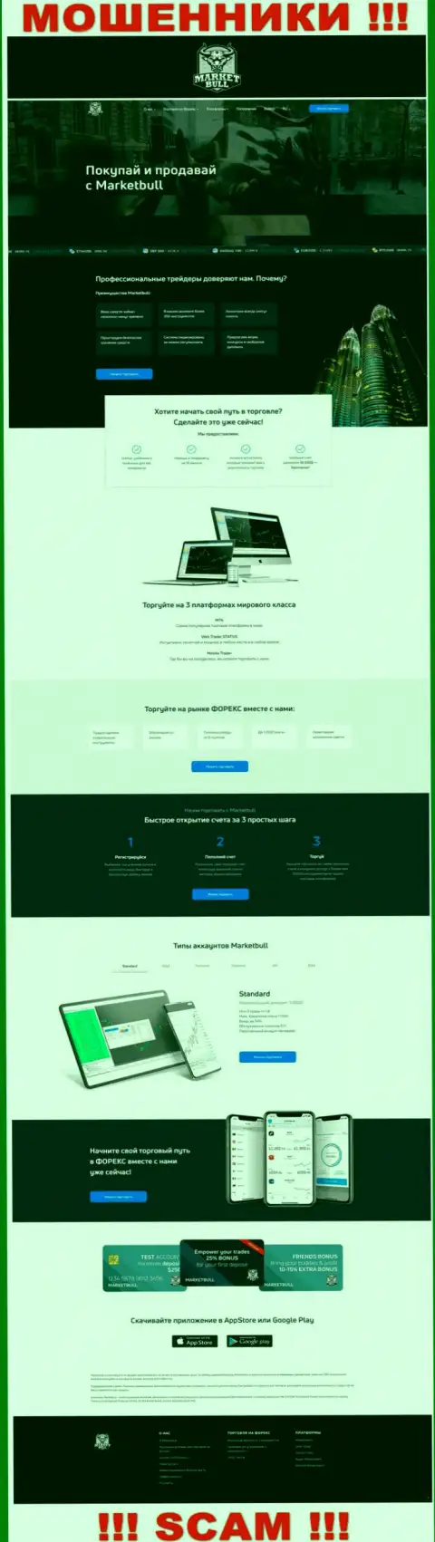 MarketBull Co Uk - это веб-портал конторы MarketBull Co Uk, обычная страница воров