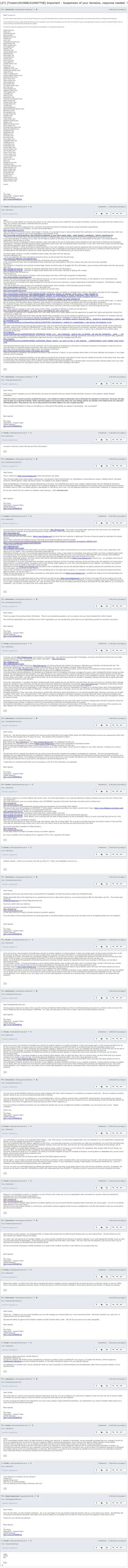 Переписка представителя Интернет БС на счет проведенных атак со стороны EXANTE