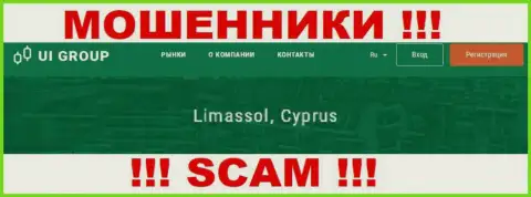 Адрес регистрации U-I-Group на территории - Cyprus