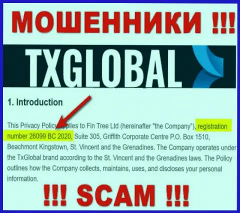 TXGlobal не скрывают рег. номер: 26099 BC 2020, да и для чего, кидать клиентов номер регистрации не мешает