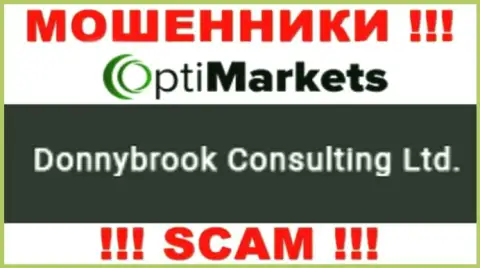 Ворюги ОптиМаркет написали, что Donnybrook Consulting Ltd владеет их разводняком