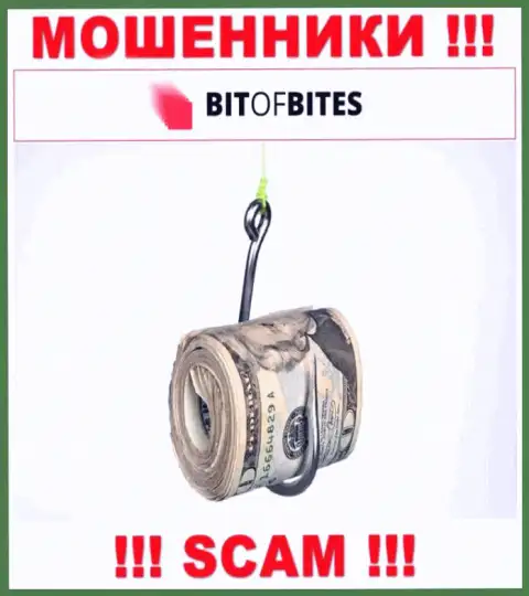 Из BitOfBites финансовые средства забрать не сможете - требуют также и комиссионные сборы на доход