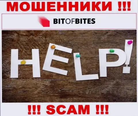 Вклады с дилинговой конторы Bit Of Bites еще вернуть назад вполне возможно, пишите жалобу