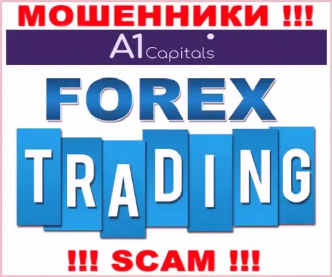 A1 Capitals занимаются разводом доверчивых людей, орудуя в сфере Forex