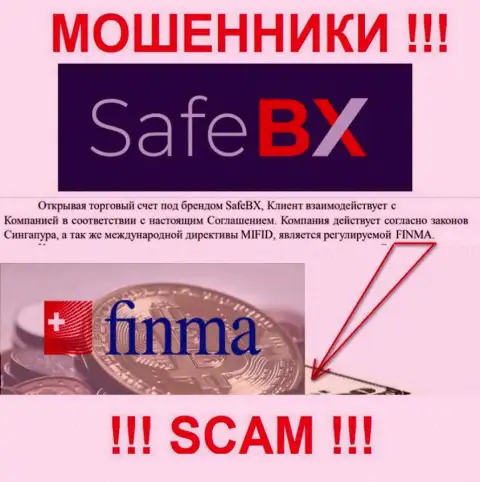 SafeBX и их регулирующий орган: FINMA - это ЖУЛИКИ !!!