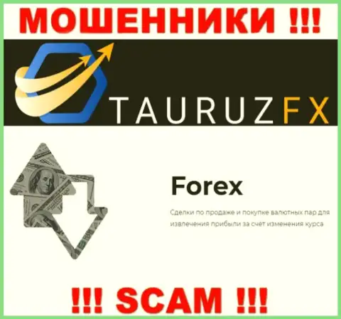 Форекс - это конкретно то, чем промышляют разводилы Tauruz FX