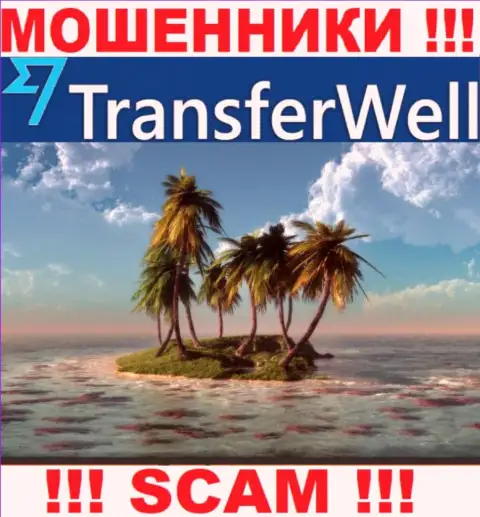 Не загремите в грязные лапы обманщиков TransferWell Net - не показывают сведения об местонахождении