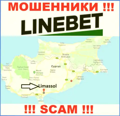 Пустили корни internet-мошенники ЛайнБет Ком в офшоре  - Cyprus, Limassol, осторожно !