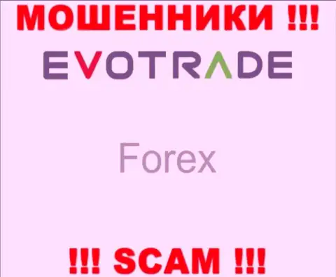 ЭвоТрейд не внушает доверия, FOREX - это то, чем занимаются данные интернет-махинаторы