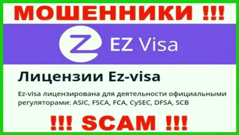 Противозаконно действующая компания EZ Visa крышуется махинаторами - DFSA