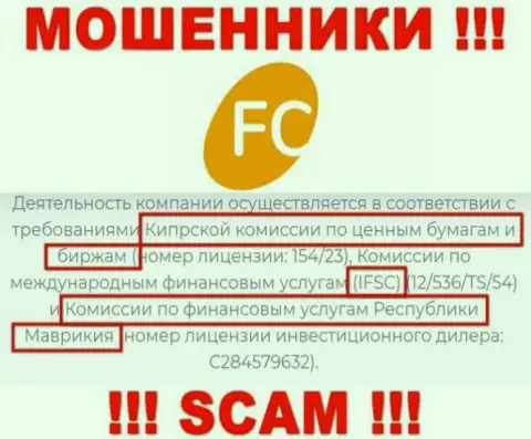 Не инвестируйте денежные средства в компанию FC-Ltd, потому что их регулятор - ASIC - это МОШЕННИК