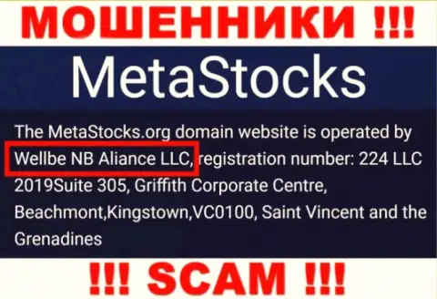 Юридическое лицо компании MetaStocks Org - это Веллбе НБ Алиансе ЛЛК, инфа взята с сайта