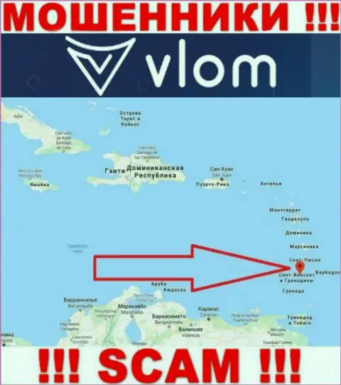 Организация Vlom - это мошенники, находятся на территории Saint Vincent and the Grenadines, а это офшор