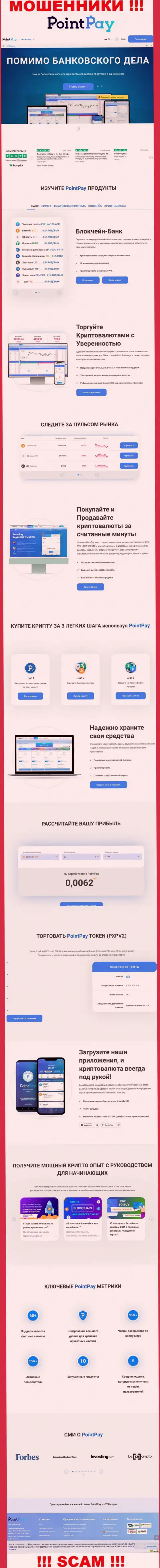 PointPay Io - это интернет страничка ворюг Point Pay