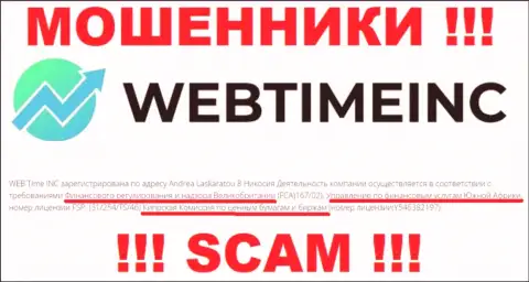 CySEC - орган, который должен был регулировать работу ВебТайм Инк, а не прикрывать противозаконные уловки