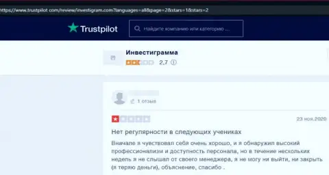 Отзыв из первых рук о ИнвестиГрам Ком - воруют деньги