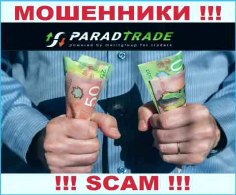 В дилинговой организации ParadTrade разводят доверчивых игроков на оплату несуществующих комиссий