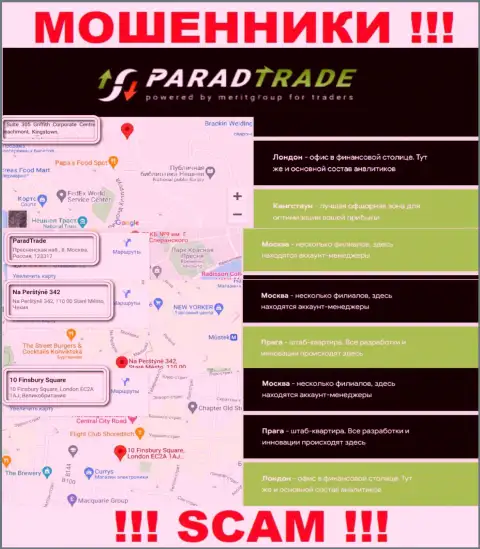 ParadTrade - это МОШЕННИКИ, осели в оффшорной зоне по адресу: Suite 305. Griffith Corporate Centre, Beachmont, Kingstown, St. Vincent and the Grenadines