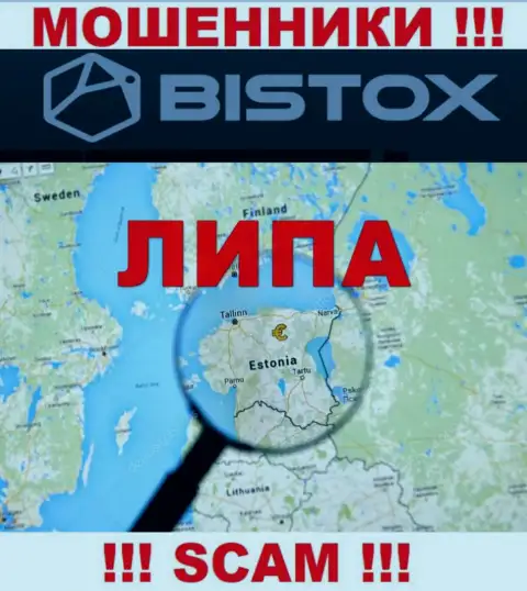 Ни единого слова правды относительно юрисдикции Bistox Holding OU на сайте организации нет - аферисты