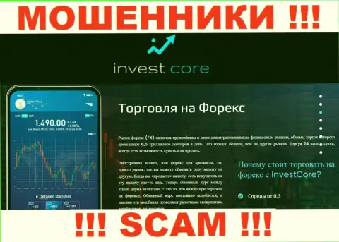 FOREX - это сфера деятельности жульнической конторы Инвест Кор