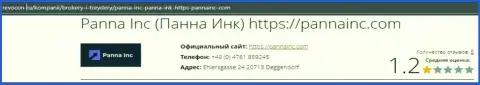 Панна Инк обманывают и не возвращают обратно деньги реальных клиентов (обзорная статья незаконных уловок конторы)