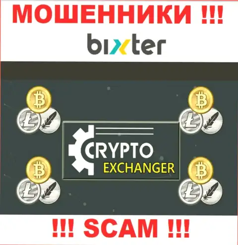 Bixter - это настоящие интернет шулера, направление деятельности которых - Криптообменник