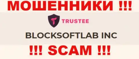 Трасти Валлет это КИДАЛЫ !!! Руководит данным лохотроном BLOCKSOFTLAB INC