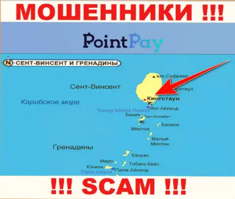 Официальное место регистрации PointPay на территории - Kingstown, St. Vincent and the Grenadines