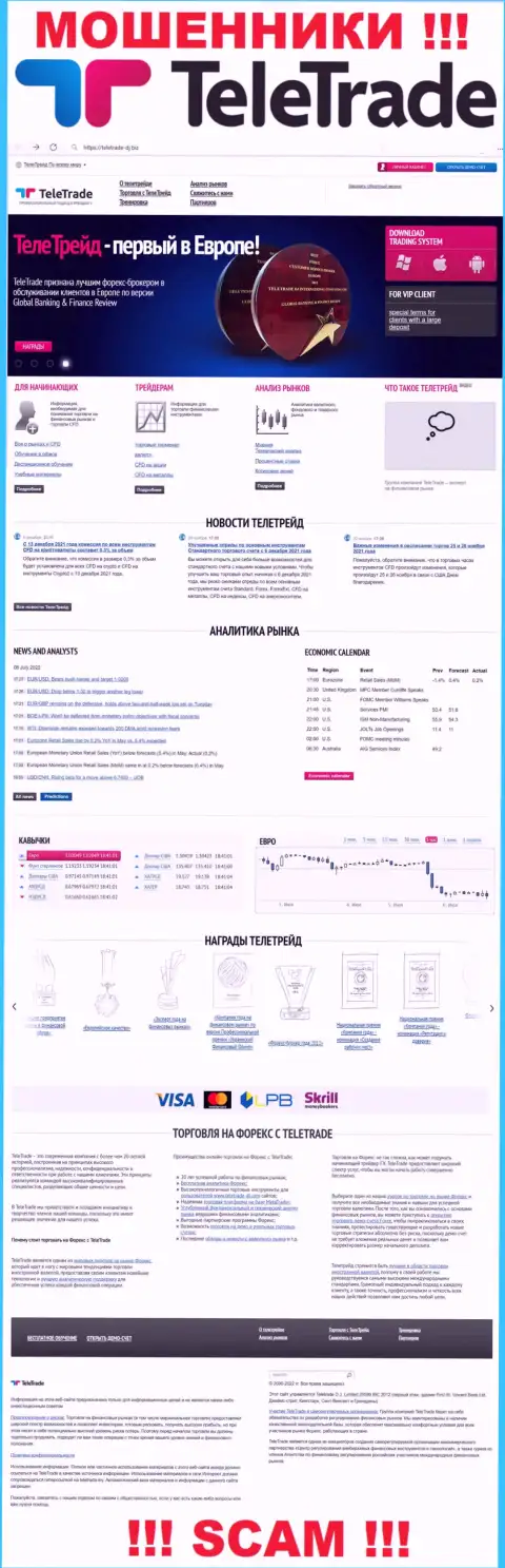 TeleTrade Ru - это официальный онлайн-сервис internet воров TeleTrade