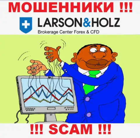 Прибыль с дилинговой организацией Larson Holz Вы не заработаете  - не поведитесь на дополнительное вливание средств