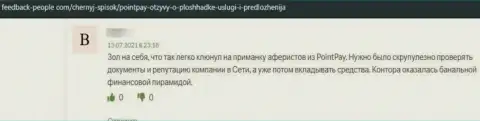 Ворюги из компании Поинт Пей применяют обманные модели для облапошивания своих жертв (комментарий)