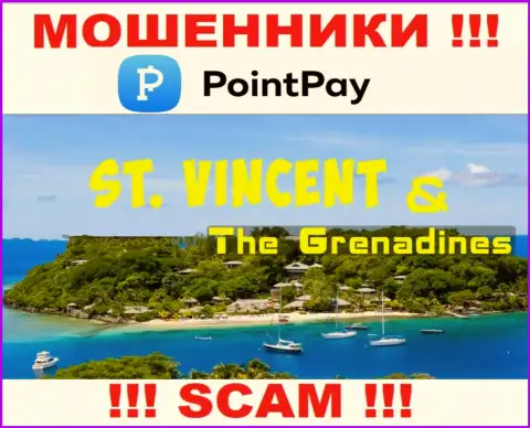 Поинт Пай указали на сервисе свое место регистрации - на территории Kingstown, St. Vincent and the Grenadines