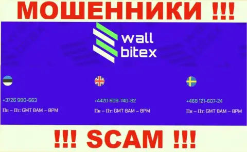 МОШЕННИКИ из компании WallBitex вышли на поиск потенциальных клиентов - звонят с нескольких телефонных номеров