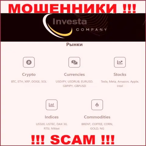 Broker - это область деятельности, в которой мошенничают Инвеста Компани