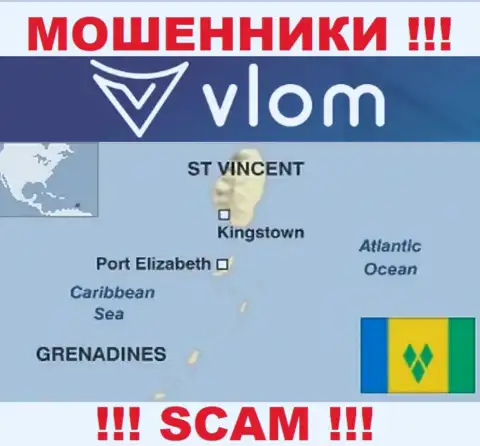 Влом расположились на территории - Saint Vincent and the Grenadines, остерегайтесь совместного сотрудничества с ними