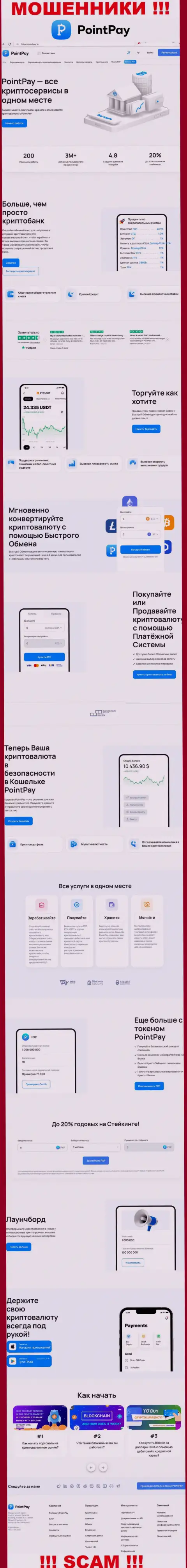 Официальная online-страница компании Поинт Пей