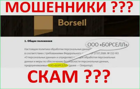 Borsell LLC - контора, управляющая интернет-мошенниками Borsell