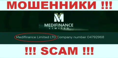 MediFinanceLimited будто бы управляет контора Medifinance Limited LTD