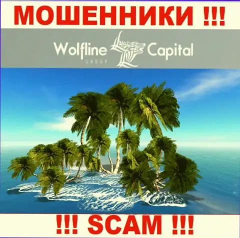 Воры Wolfline Capital не указывают правдивую информацию касательно их юрисдикции