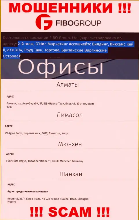 Связываться с компанией Фибо Груп Лтд не стоит - их офшорный официальный адрес - Office 1003, Floor 10, Block 4B, Business Centre “Nurly Tau”, Al-Farabi 17 Avenue, Almaty, Kazakhstan (инфа взята с их сайта)