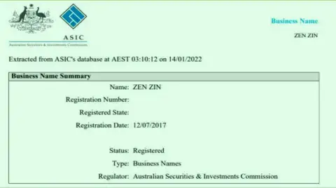 Регистрация брокерской фирмы Zinnera финансовым регулятором Австралии